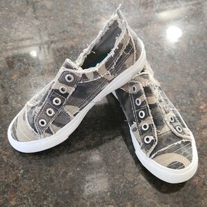 Blowfish Gray Sneakers with Transparent Upper